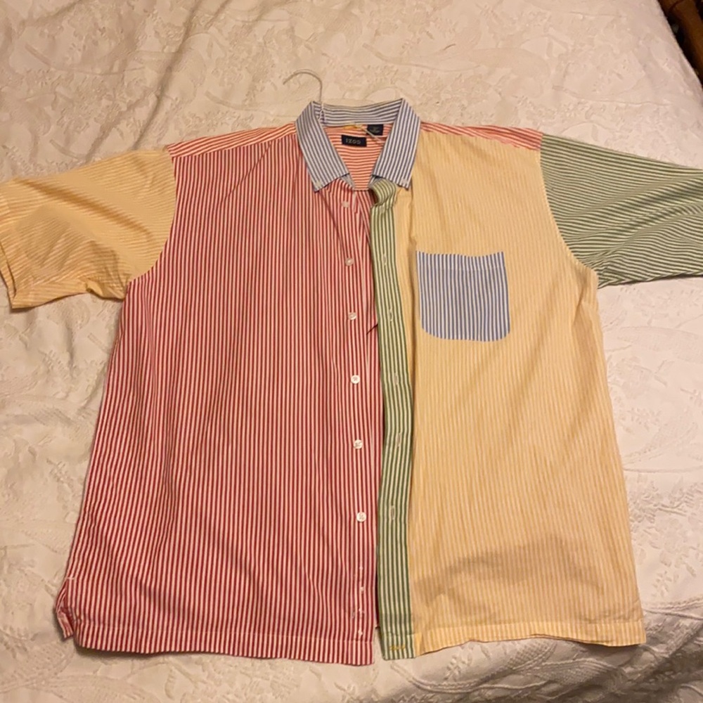 Izod colorful striped Button down shirt